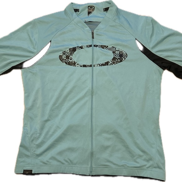 🧿Oakley Light Blue Zip-Up Jacket - Picture 2 of 11